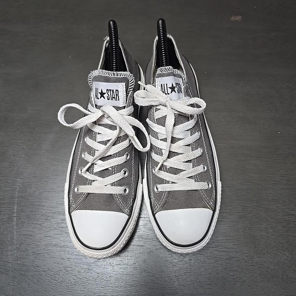 Converse All Star Chuck Taylor Shoes M6 W8 Gray Low Top Sneakers Athletic 1J794 - Picture 3 of 9